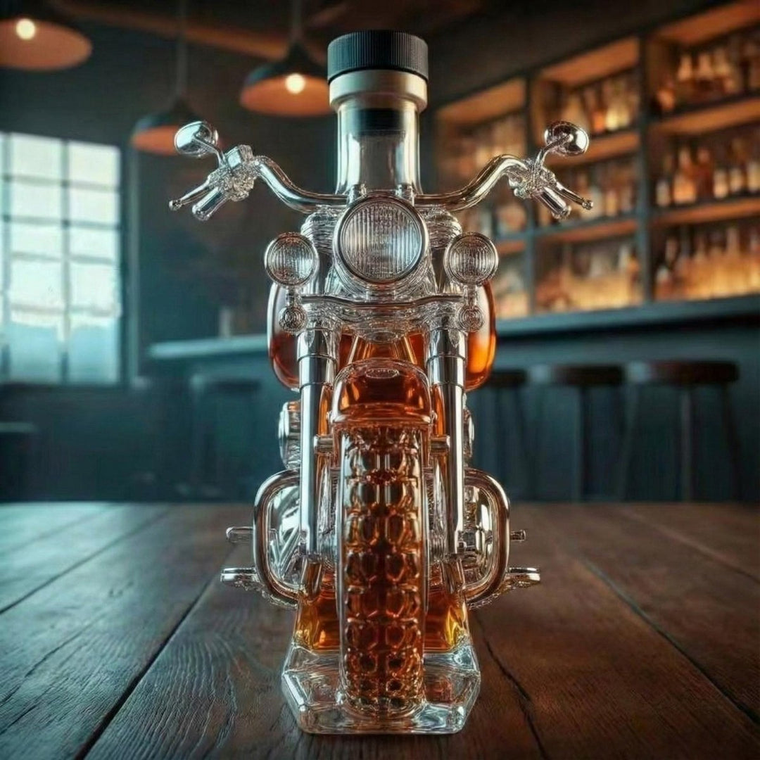 Artisan Glass Motorcycle Decanter 1