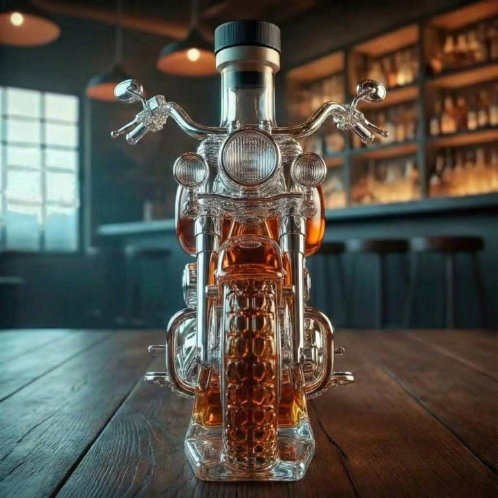 Artisan Glass Motorcycle Decanter 1