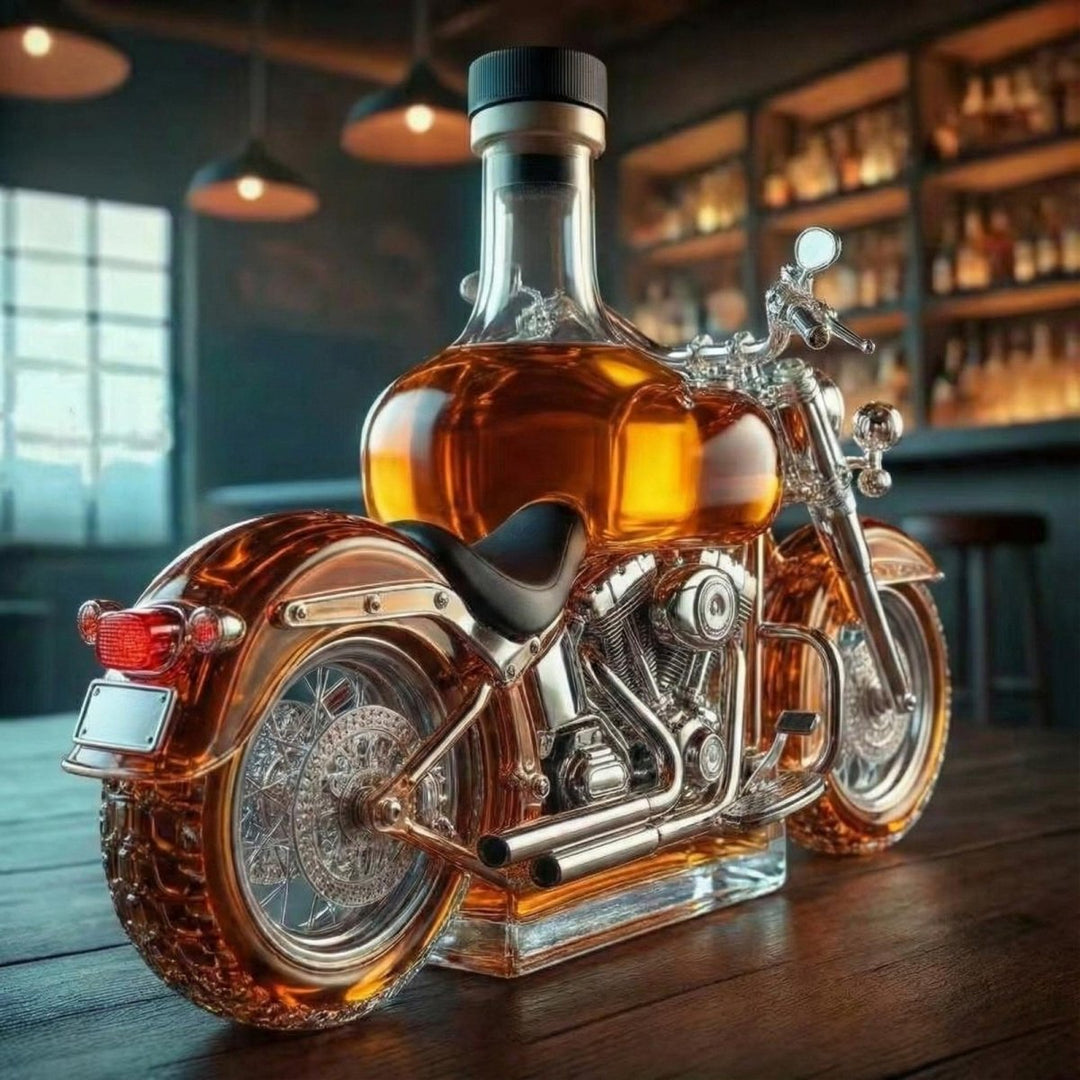 Artisan Glass Motorcycle Decanter 2
