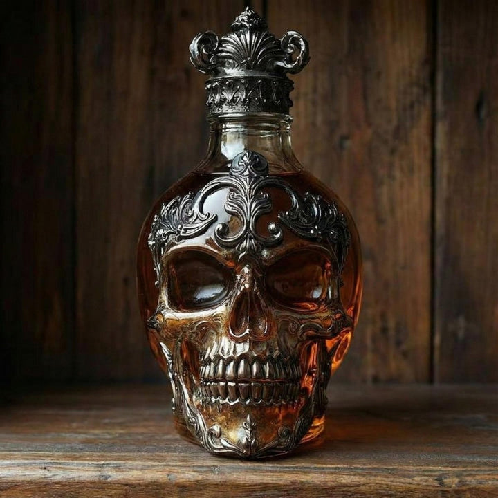 Artisan Glass Skull Decanter 1