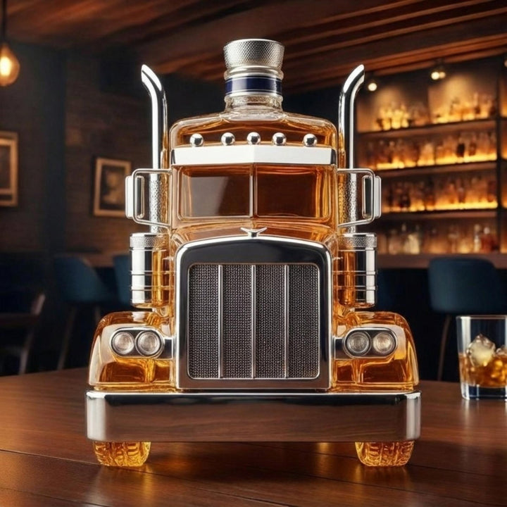 Artisan Glass Truck Decanter 1