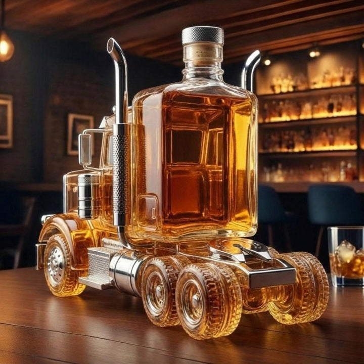 Artisan Glass Truck Decanter 2