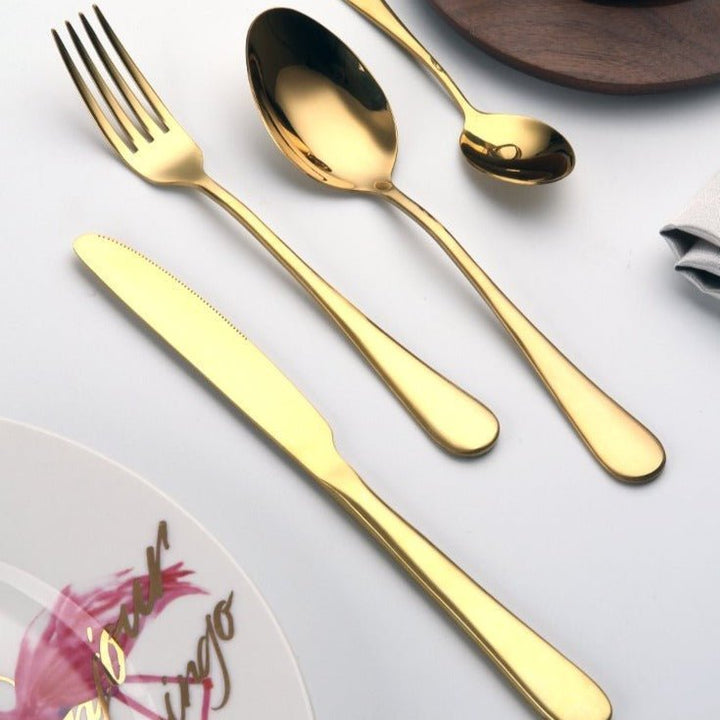 Artisan Gold Stainless Steel Cutlery Set 3