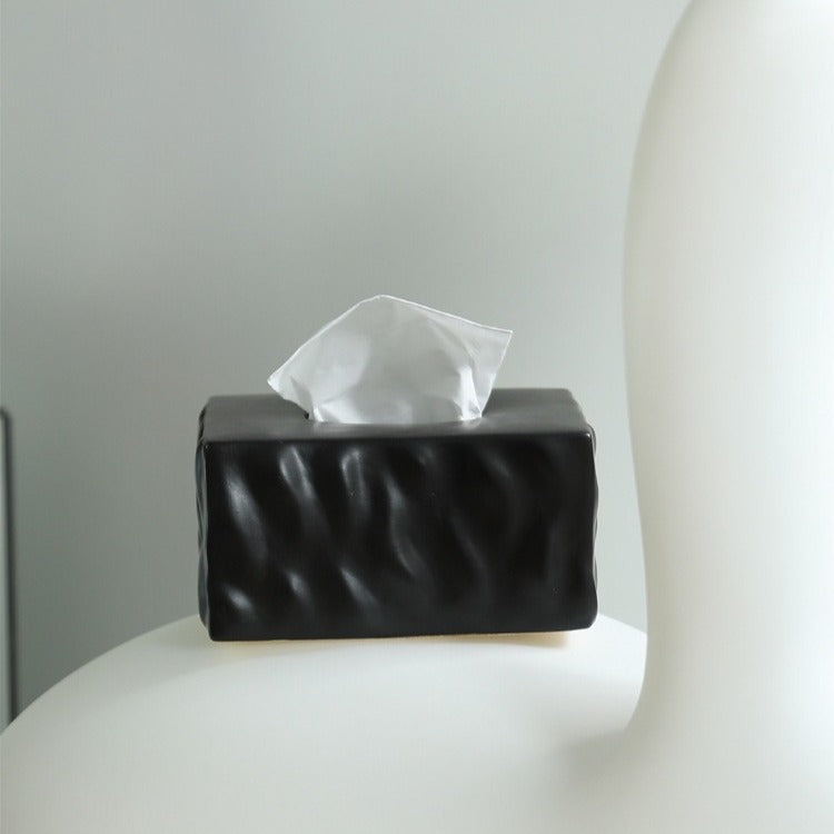 Artisan Matte Ceramic Tissue Box Cover 2