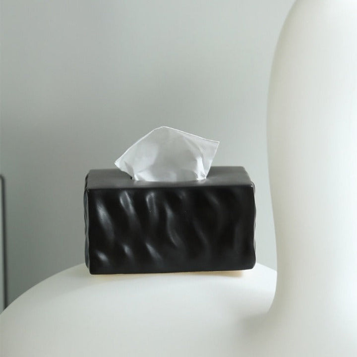 Artisan Matte Ceramic Tissue Box Cover 2