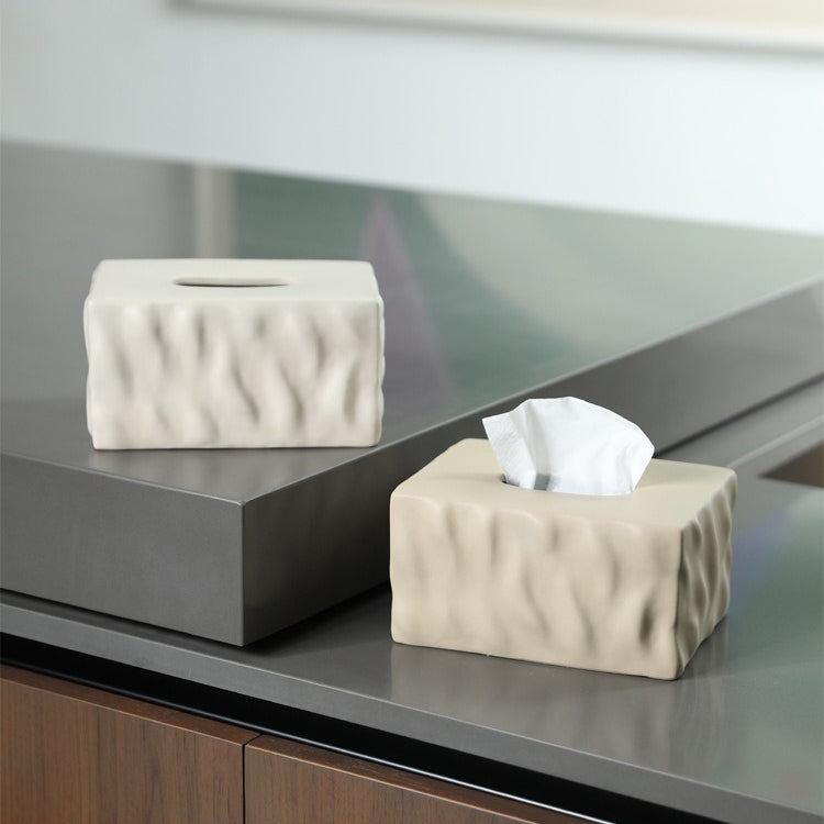 Artisan Matte Ceramic Tissue Box Cover 5