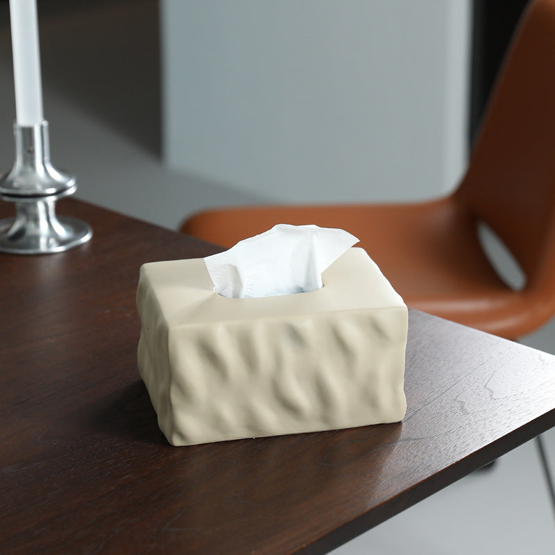Artisan Matte Ceramic Tissue Box Cover 6