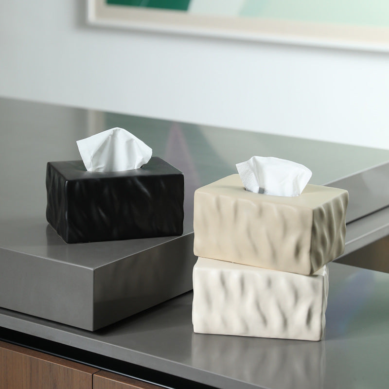 Artisan Matte Ceramic Tissue Box Cover 8