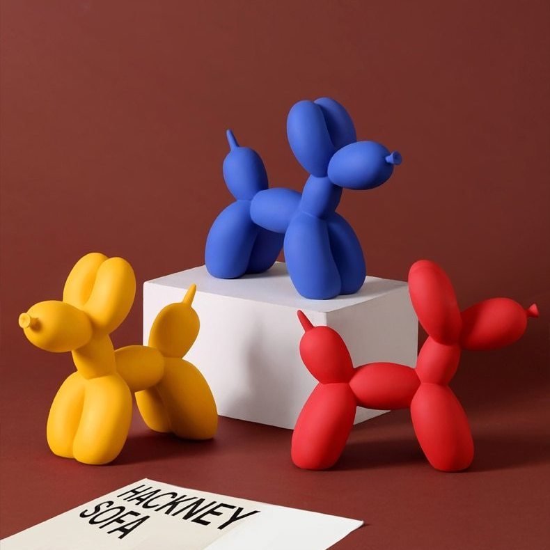 Artisan Resin Balloon Dog Sculpture 4