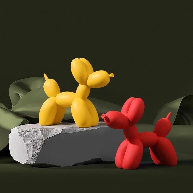 Artisan Resin Balloon Dog Sculpture 6
