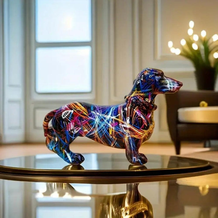 Artisan Resin Dachshund Figurine 2
