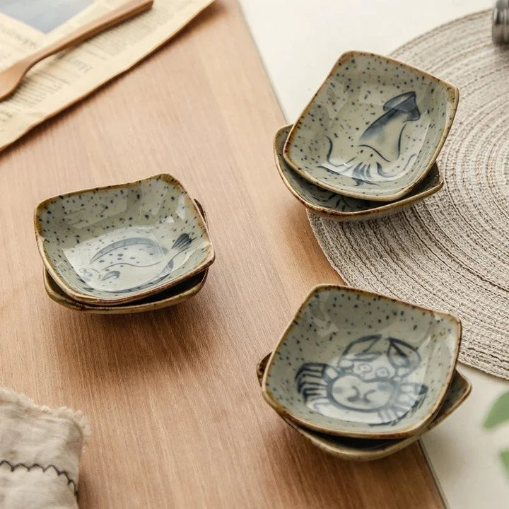 Artisan Rustic Ceramic Plates Set 2