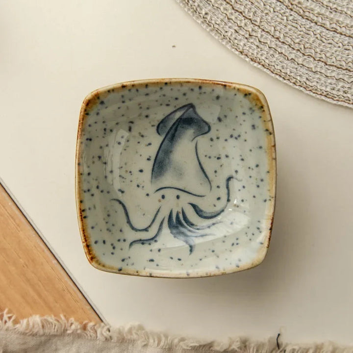 Artisan Rustic Ceramic Plates Set 5