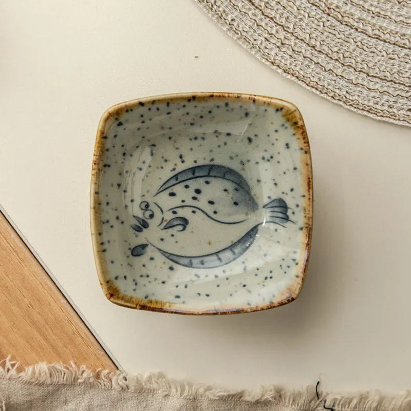 Artisan Rustic Ceramic Plates Set 6