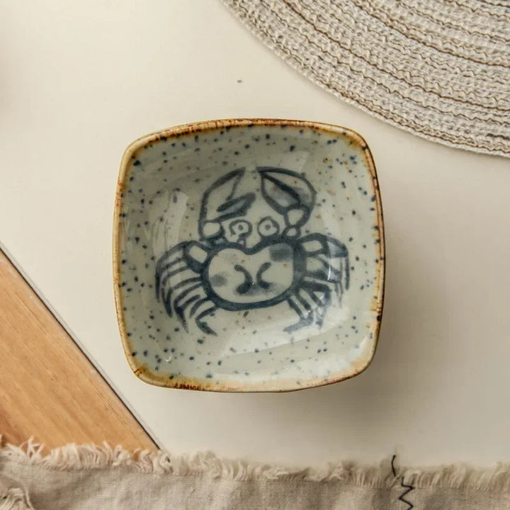 Artisan Rustic Ceramic Plates Set 7