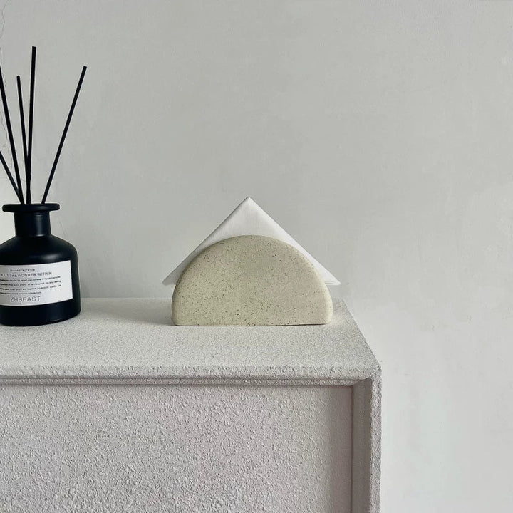 Artisan Speckled Ceramic Napkin Holder for Table 3