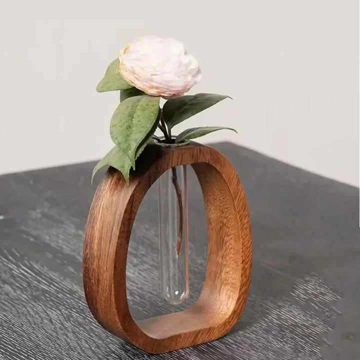 Artisan Walnut Flower Vase 2