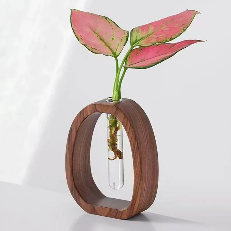 Artisan Walnut Flower Vase 3