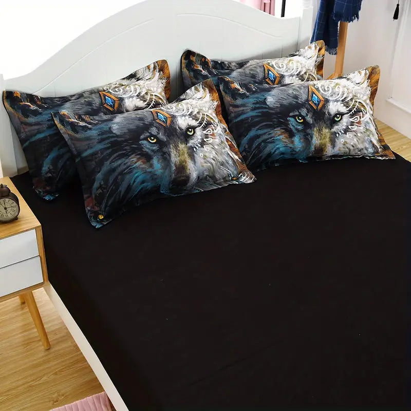 Artisan Wolf Print Bedding Set 2