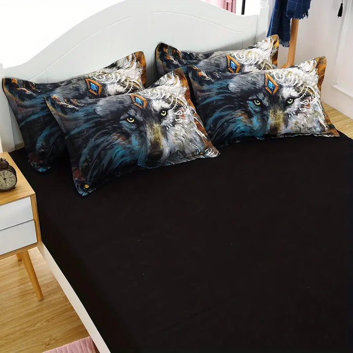Artisan Wolf Print Bedding Set 2