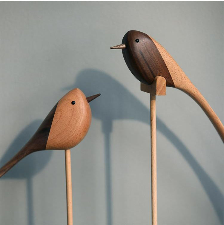 Artisan Wooden Bird Ornaments 2