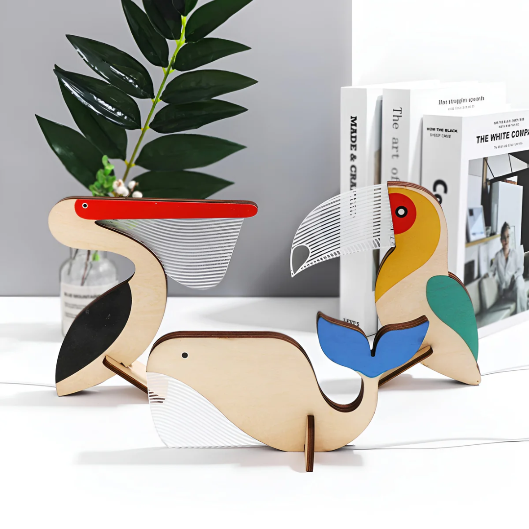 Artisan Wooden Table Lamp 3