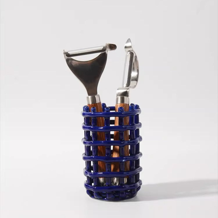 Artisan Woven Ceramic Caddy 0