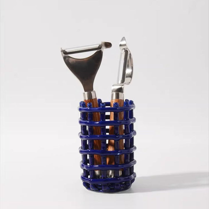 Artisan Woven Ceramic Caddy 0