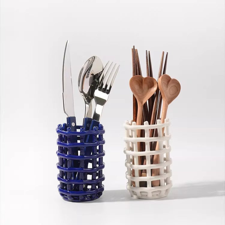 Artisan Woven Ceramic Caddy 3