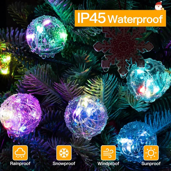 G40 Globe String Lights remote control