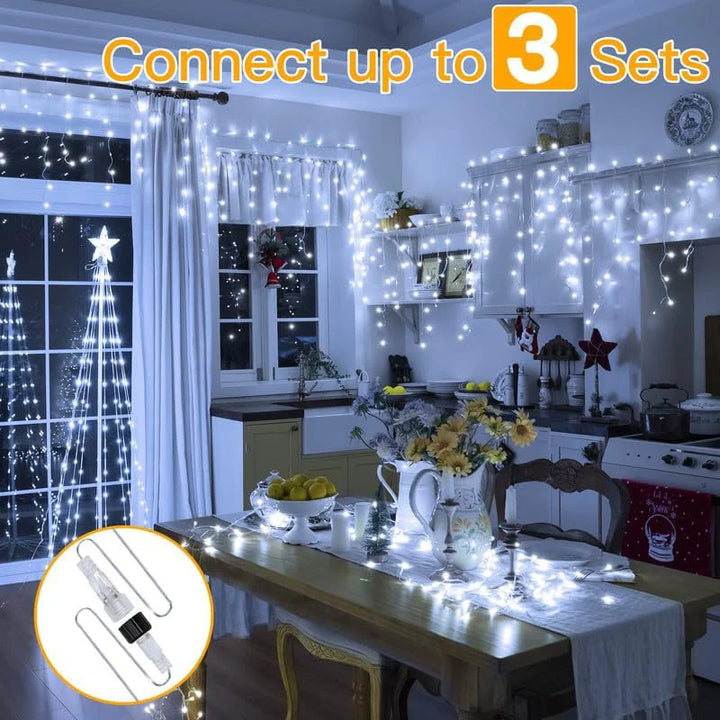 Cool White Icicle Lights remote control