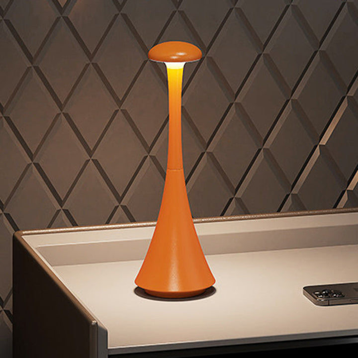 Cordless Hourglass Table Lamp side view