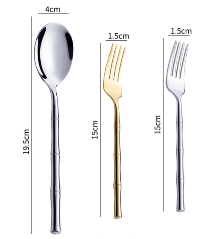 Bamboo Handle Cutlery Set