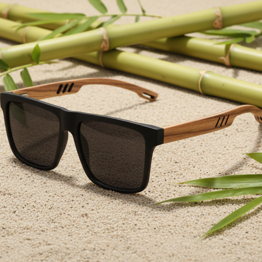 Bamboo Sunglasses with UV400 Protection 1