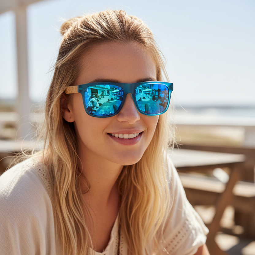Bamboo Sunglasses with UV400 Protection 6