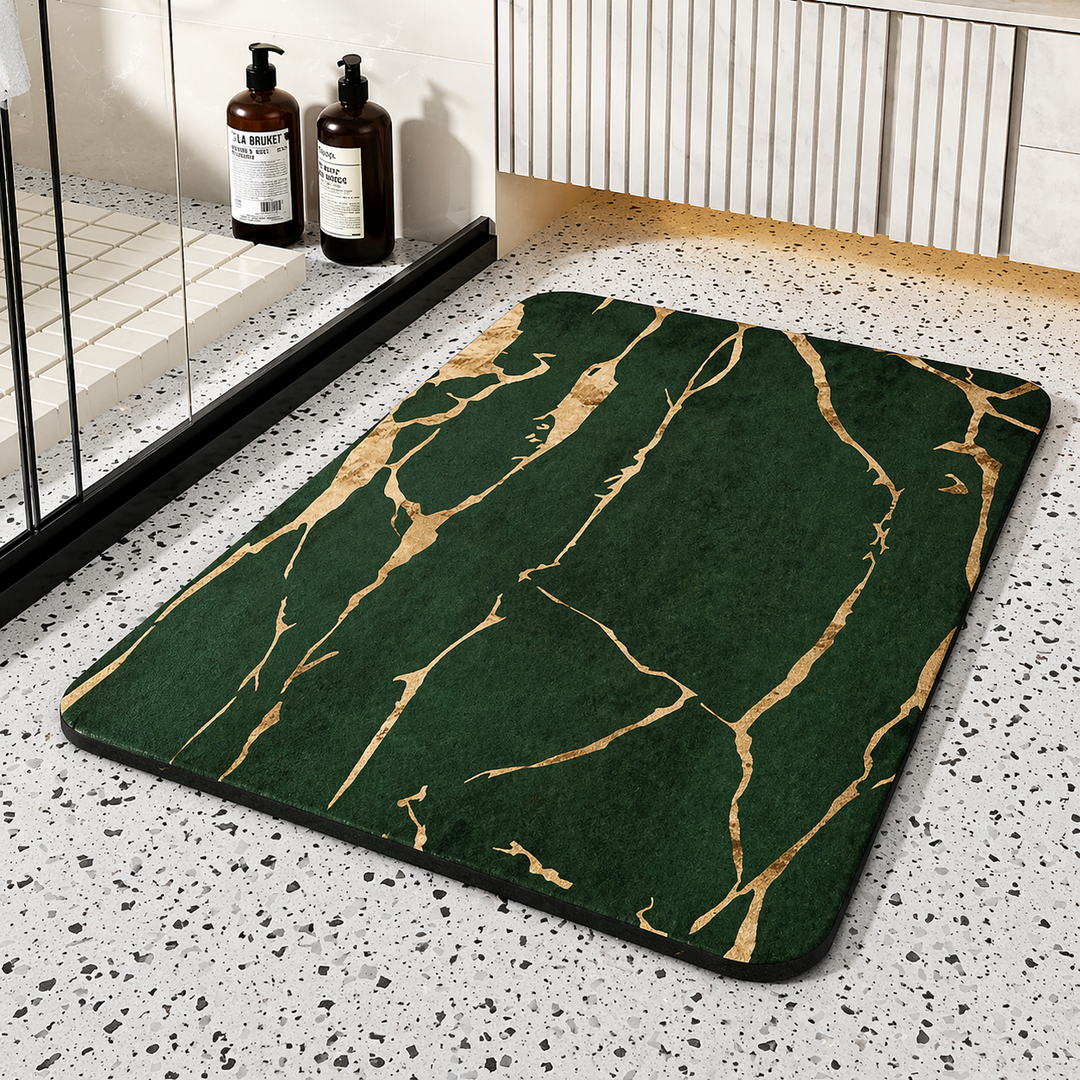 Diatom Stone Marble Bath Mat surface texture detail