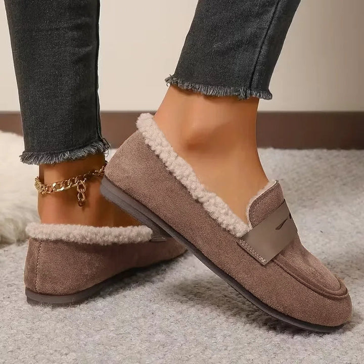 Black Penny Loafers for Women 4