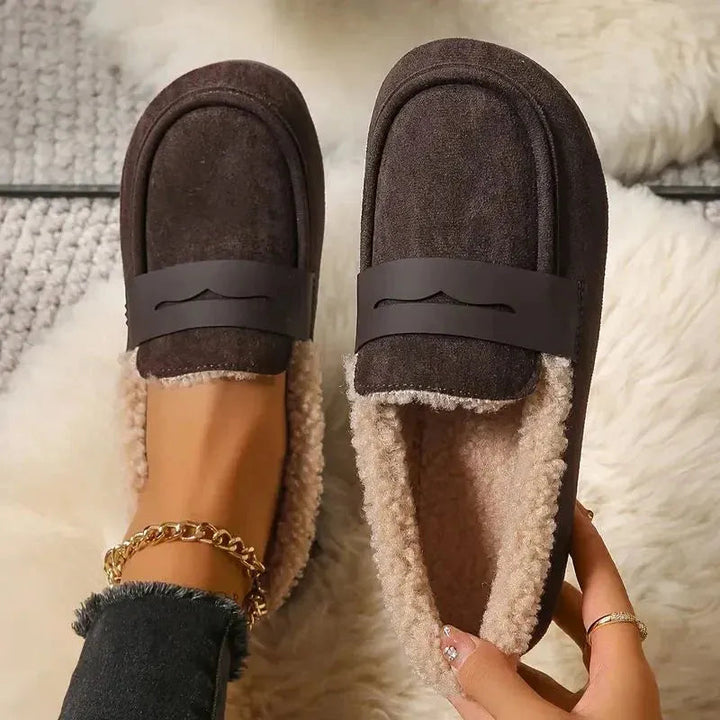 Black Penny Loafers for Women 6
