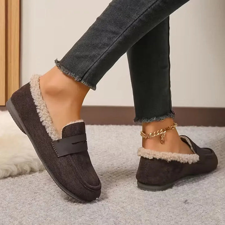 Black Penny Loafers for Women 8