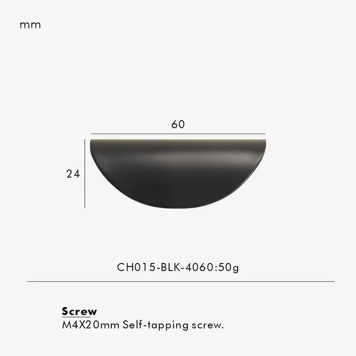 Curved Folded-Edge Cabinet Pull