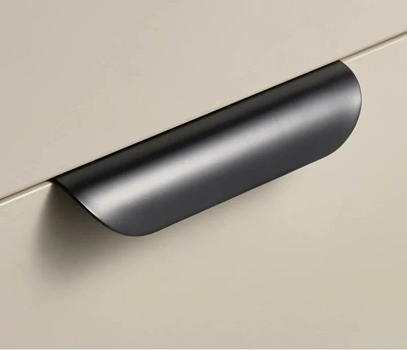 Curved Folded-Edge Cabinet Pull