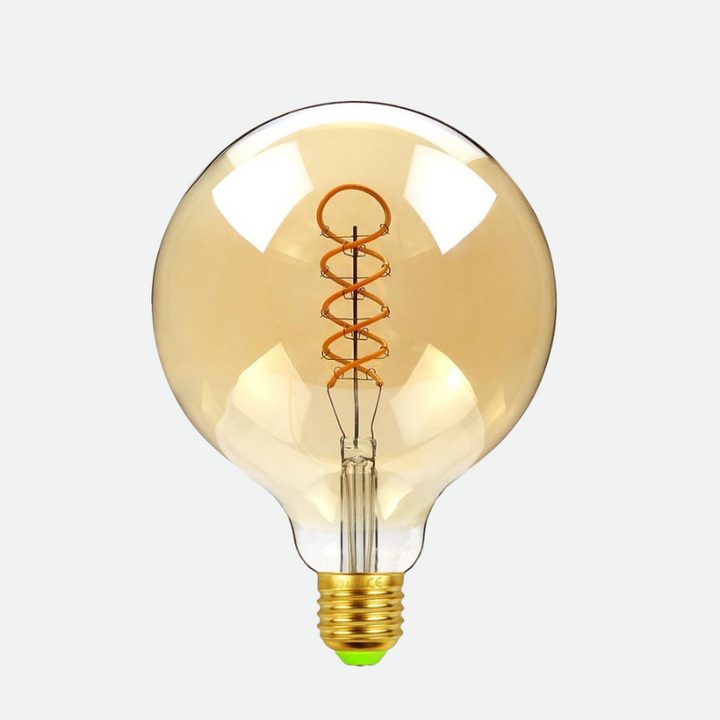 Amber Glass LED Edison Bulb side view