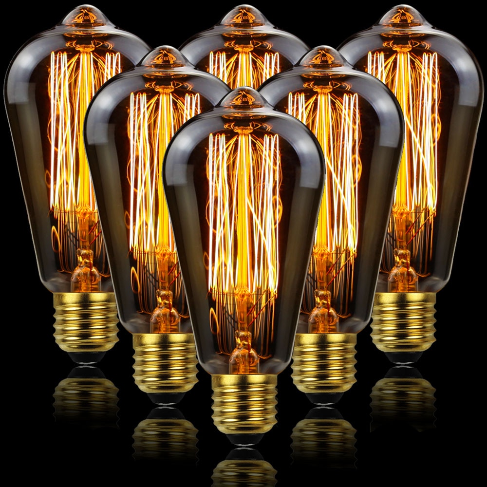 Amber Glass LED Edison Bulb