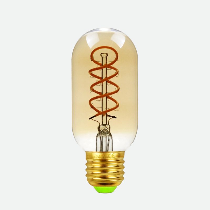 Amber Glass LED Edison Bulb front view
