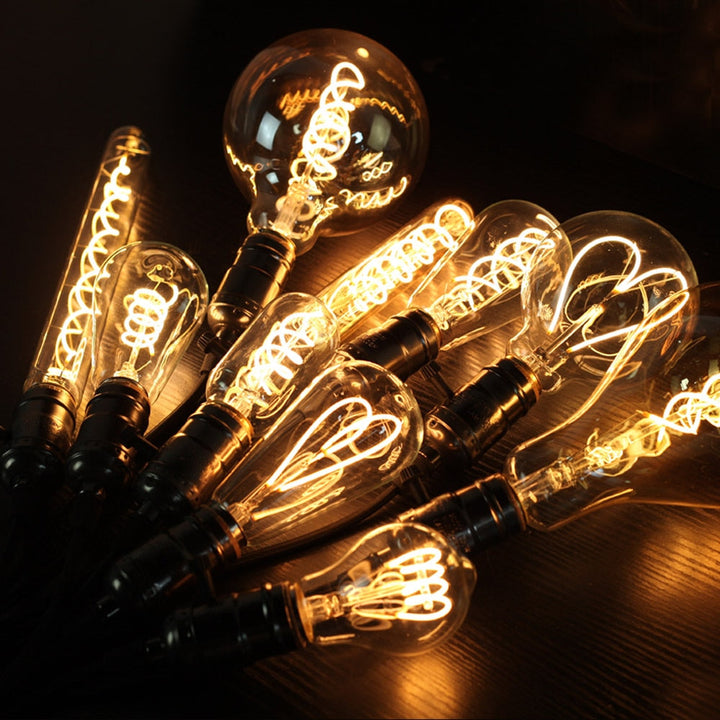 Amber Glass LED Edison Bulb size comparison