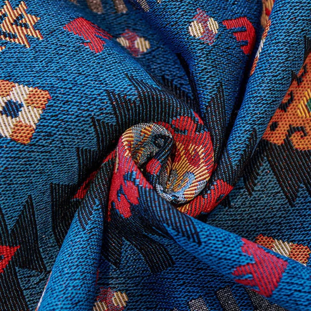 Bohemian Chenille Couch Cover 4