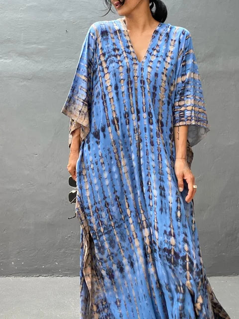 Bohemian Tie-Dye Maxi Dress 1