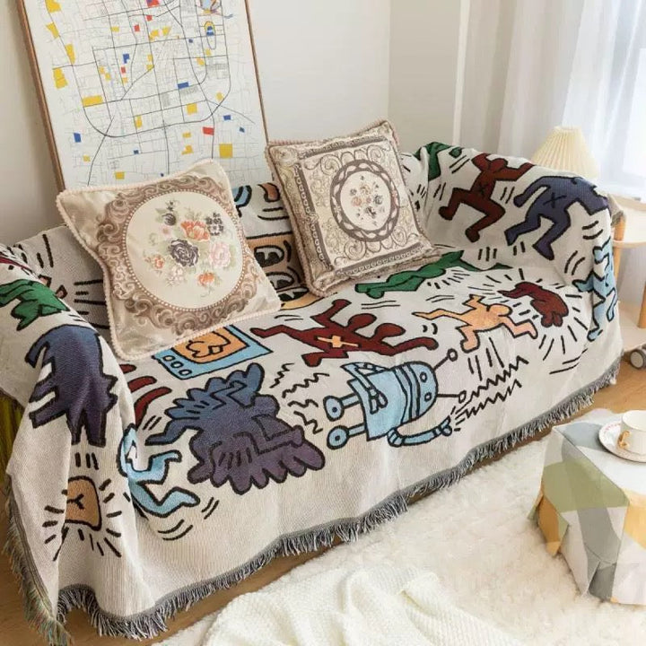 Bold Jacquard Art Throw 0