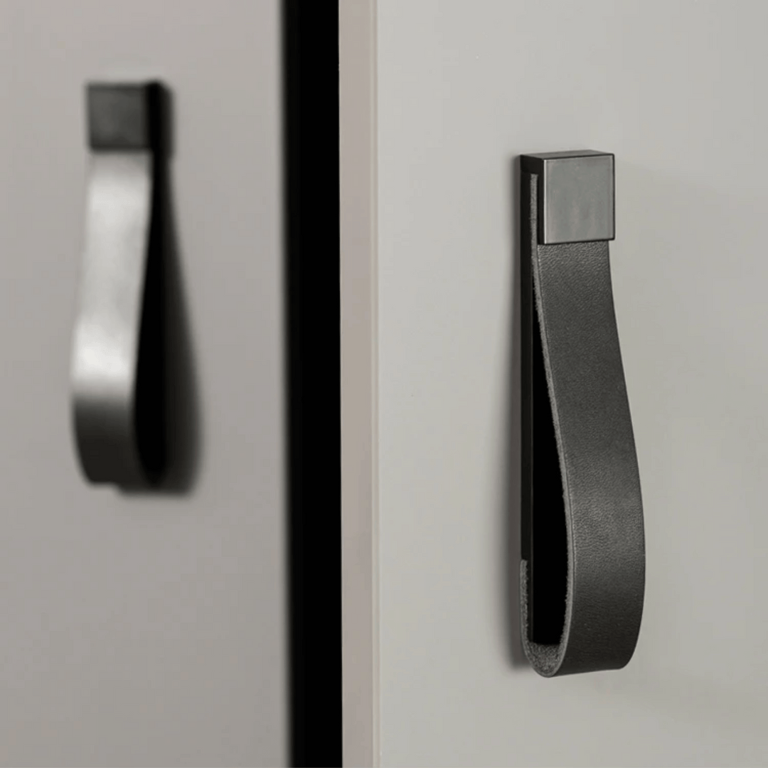 Brass Leather Cabinet Handle 1