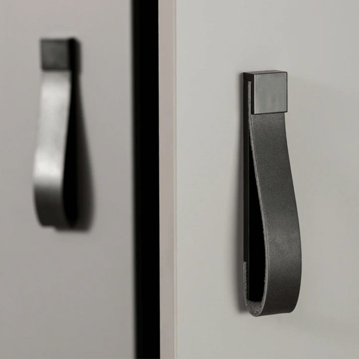 Brass Leather Cabinet Handle 1